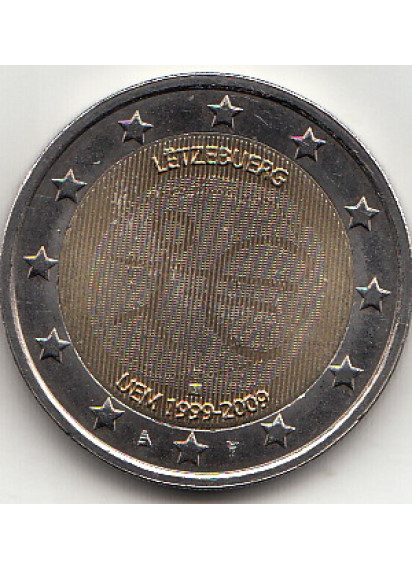 2009 - 2 Euro LUSSEMBURGO Unione Economica e Monetaria Fdc 